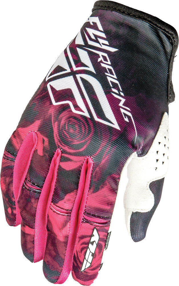 FLY RACING Kinetic Ladies Gloves Pink/Black Yl 369-61004