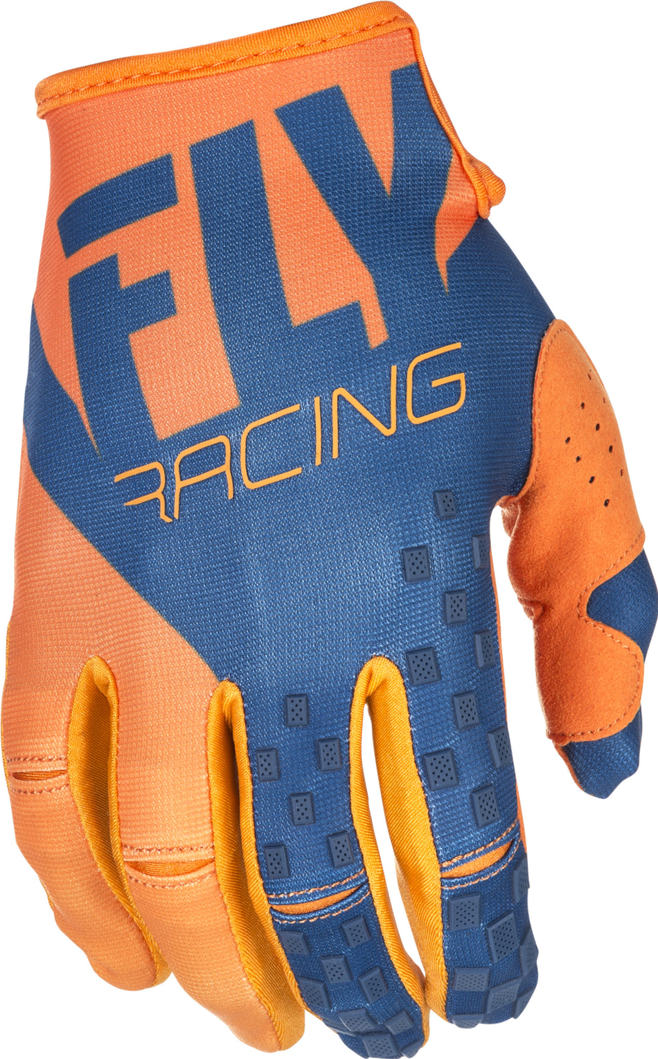 FLY RACING Kinetic Gloves Orange/Navy Sz 4 371-41804