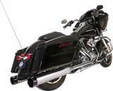 S&S CYCLE El Dorado Dual Exhaust System - Chrome - Black Tracer 550-0678B