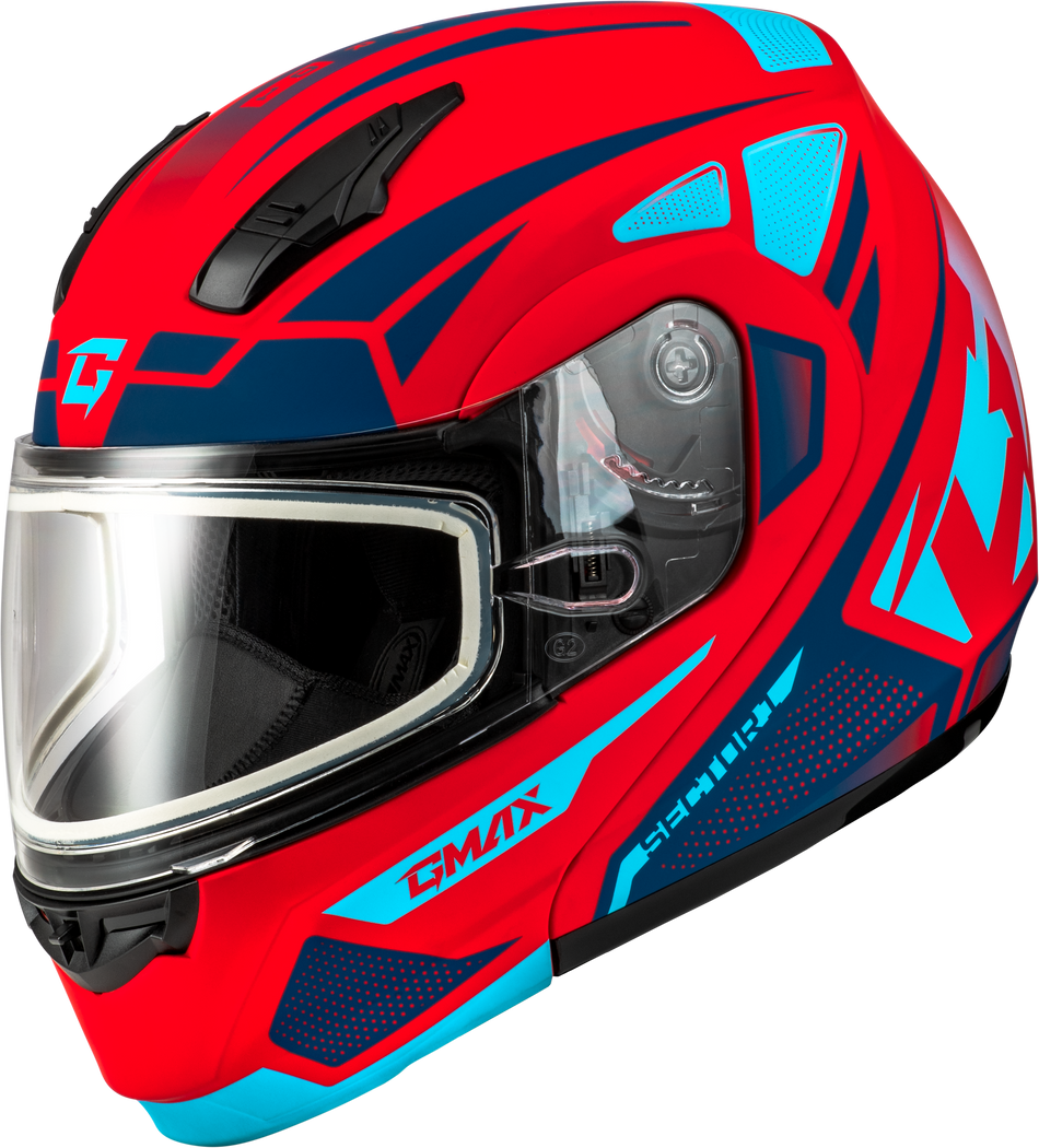 GMAX Md-04s Sector Snow Helmet Red/Blue Md M2043995