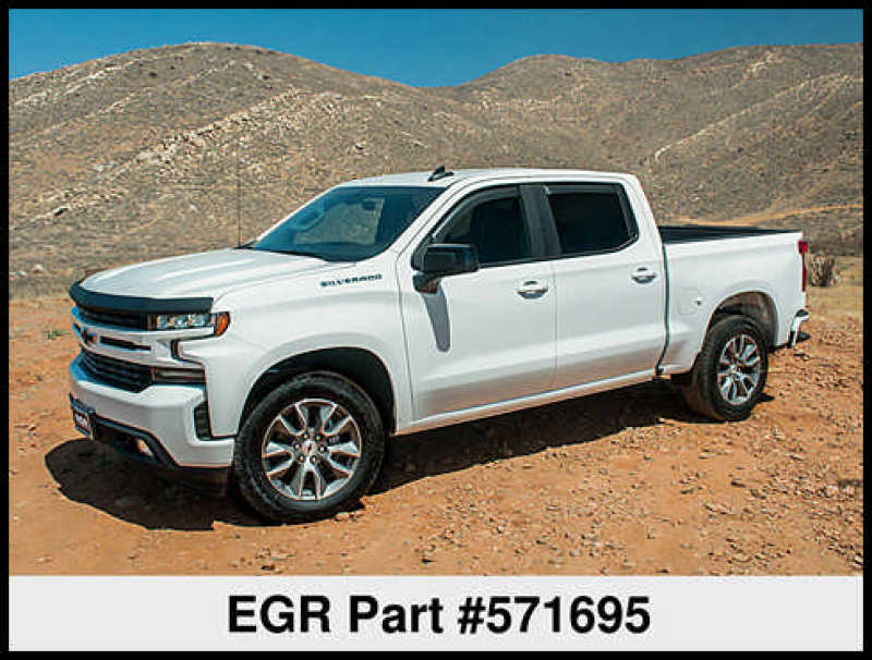 EGR 2019 Chevy 1500 Crew Cab In-Channel Window Visors - Matte 571695