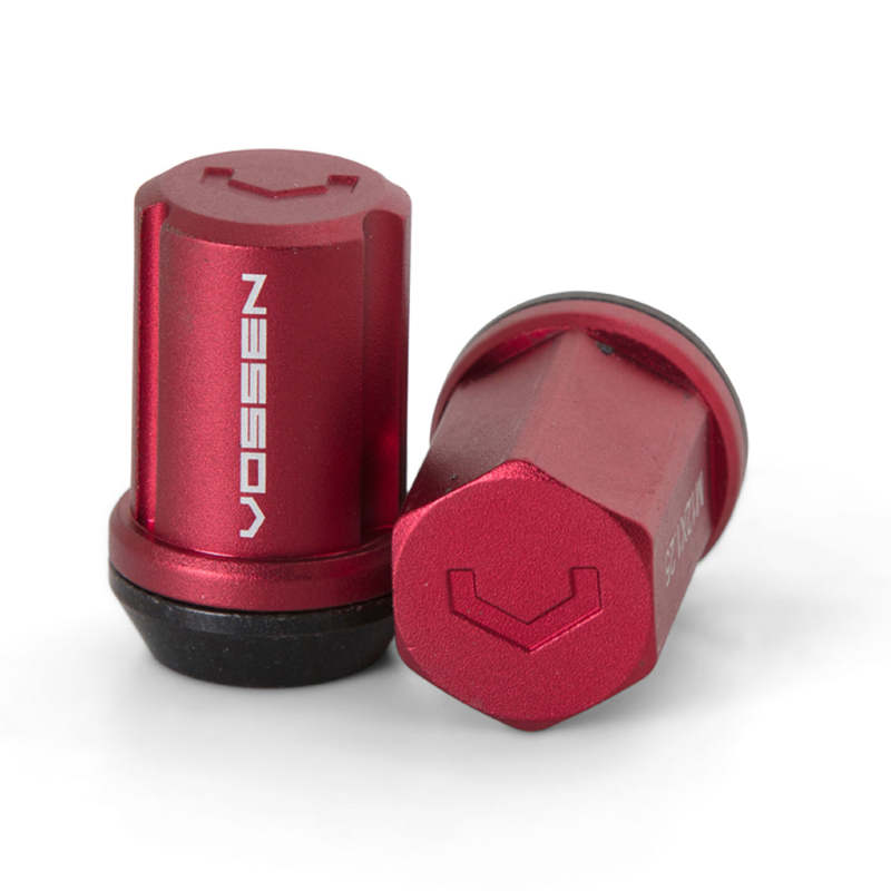 Vossen 35mm Lug Nut - 14x1.5 - 19mm Hex - Cone Seat - Red (Set of 20) LUG-N1450-RD