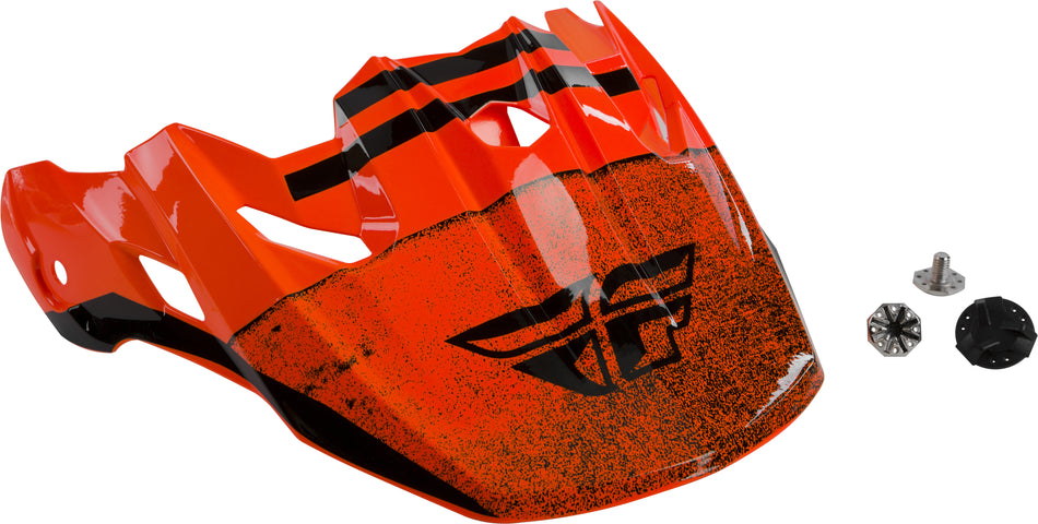 FLY RACING Toxin Embargo Helmet Visor Orange/Black 73-88063