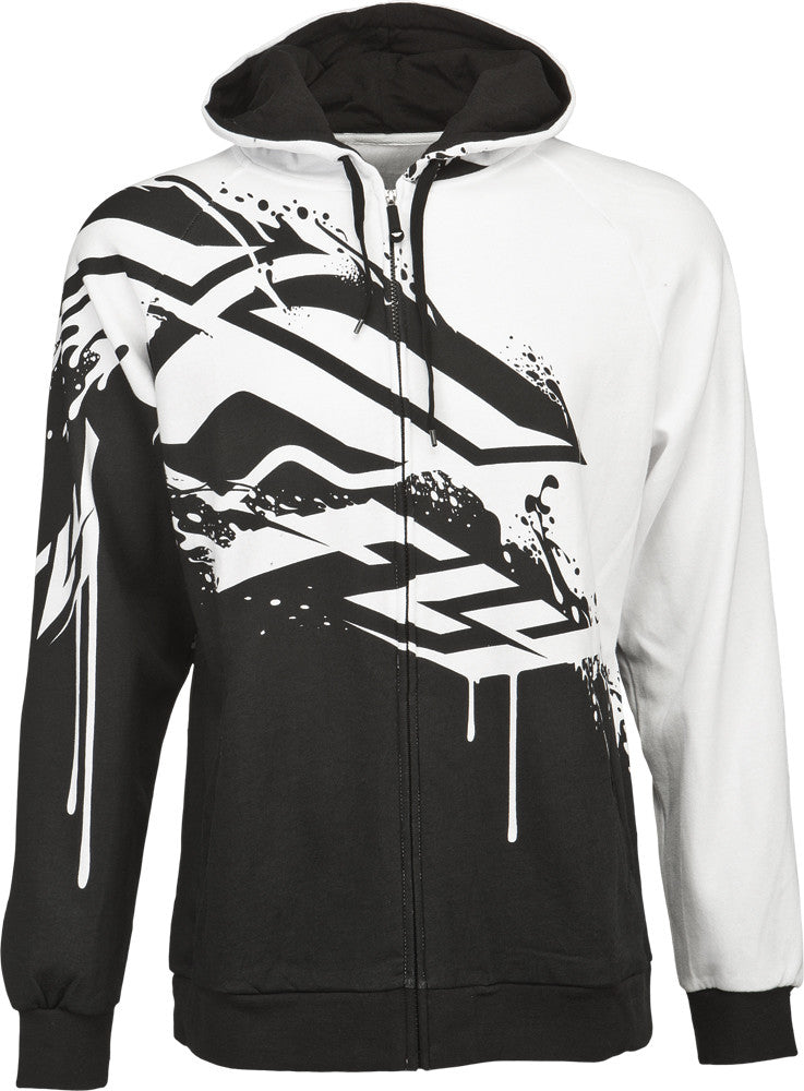 FLY RACING Inversion Hoody Black/White L 354-0120L