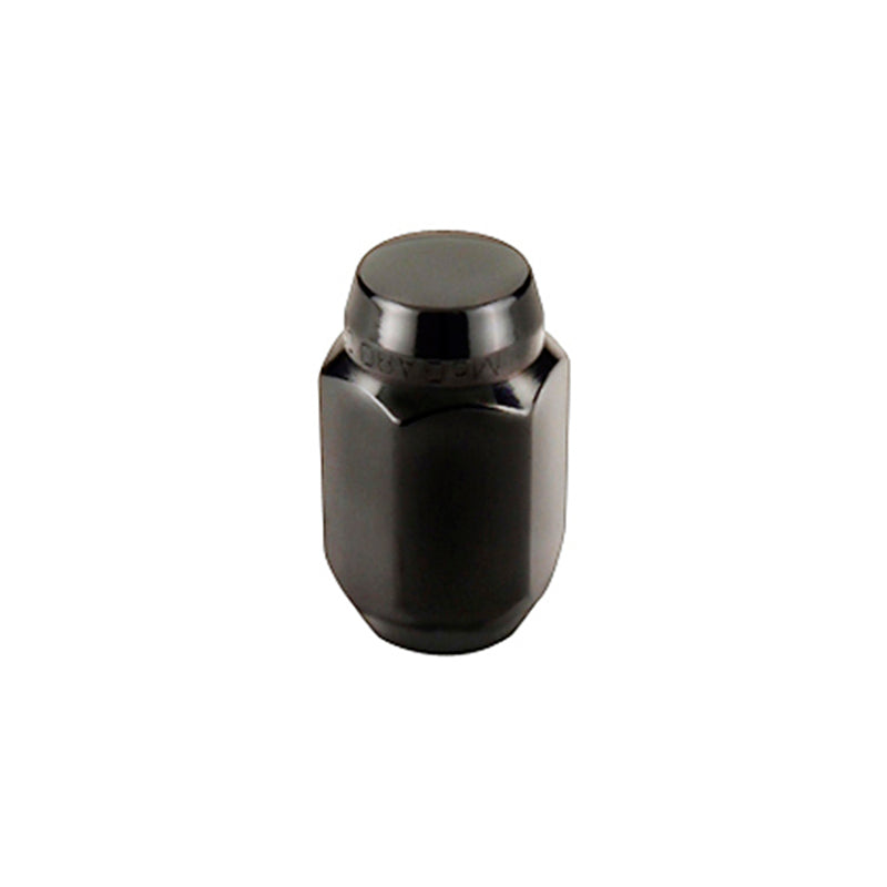 McGard Hex Lug Nut (Cone Seat) M12X1.5 / 13/16 Hex / 1.5in. Length (4-pack) - Black 64031