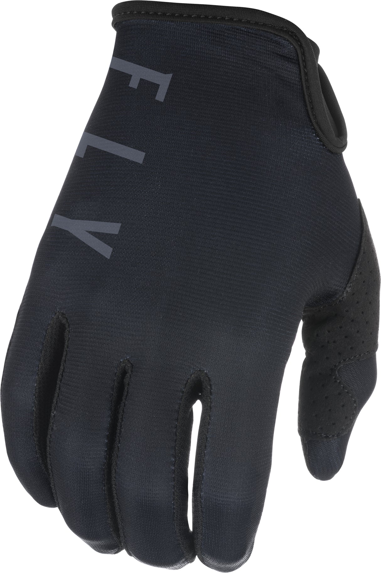 FLY RACING Youth Lite Gloves Black/Grey Sz 04 374-71004