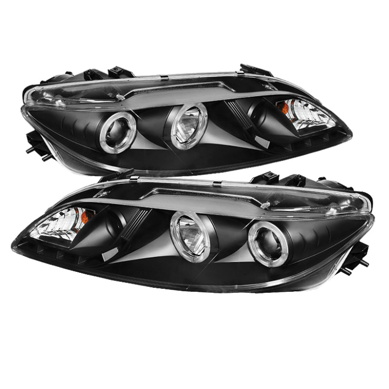 Spyder Mazda 6 03-05 With Fog Lights Projector Headlights LED Halo DRL Blk PRO-YD-M603-FOG-DRL-BK 5042538