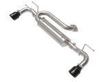 aFe 19-22 Mazda 3 L4 2.5L Takeda 3in to 2-1/2in 304 Stainless Steel Axle-Back Exhaust w/ Black Tip 49-37023-B