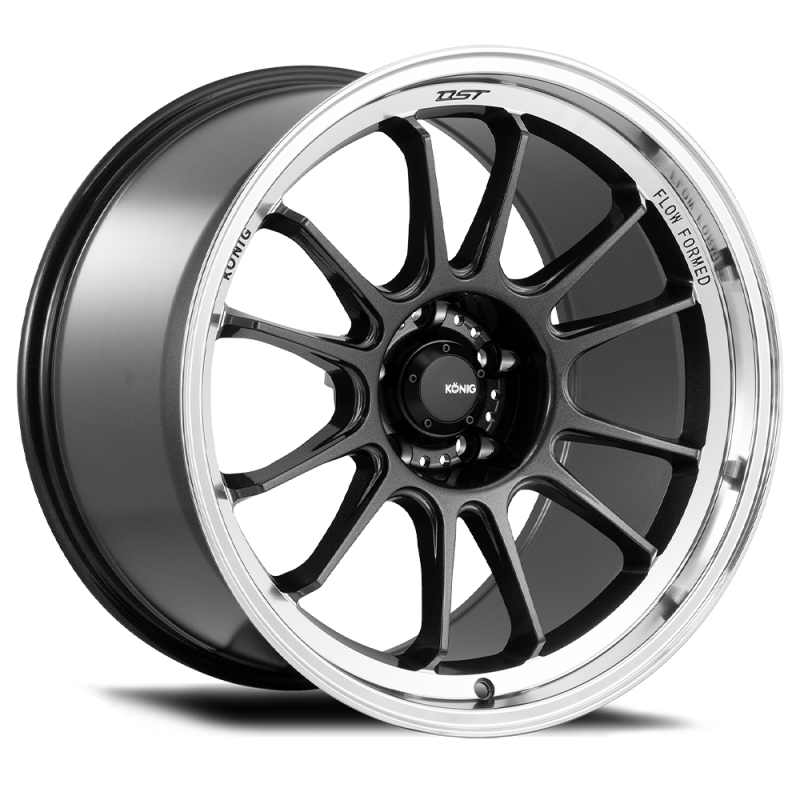 Konig Hypergram 17x8 4x100 ET45 Metallic Carbon w/ Machined Lip HG87100456