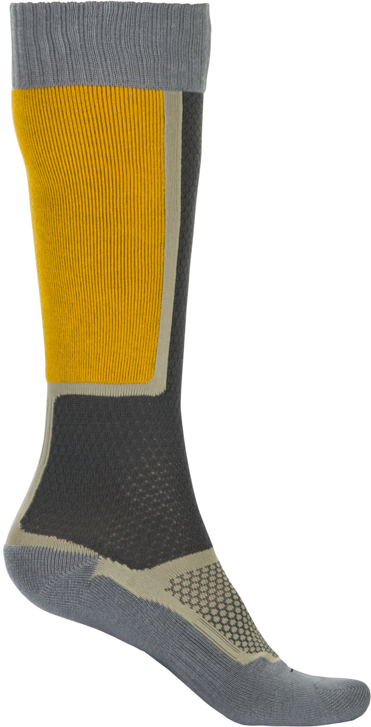 FLY RACING Youth Mx Sock Thin Black/Grey/Mustard 350-0510Y