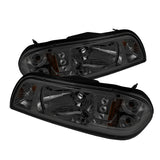 Spyder Ford Mustang 87-93 1PC LED (Replaceable LEDs)Crystal Headlights Black HD-YD-FM87-1PC-LED-SM 5016805