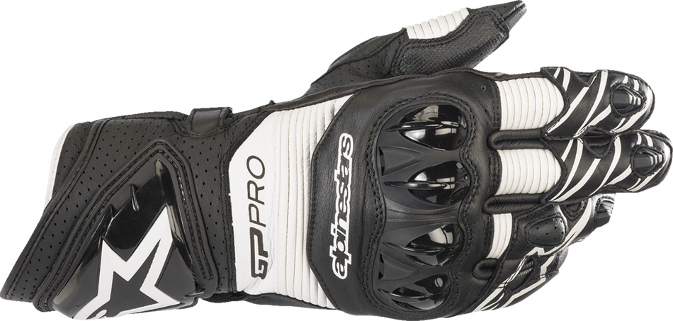 ALPINESTARS GP Pro RS3 Gloves - Black/White - Small 3556922-12-S