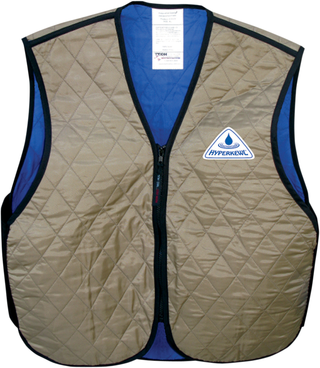 HYPER KEWL Evaporative Cooling Sport Vest - Khaki - Small 6529KH-S