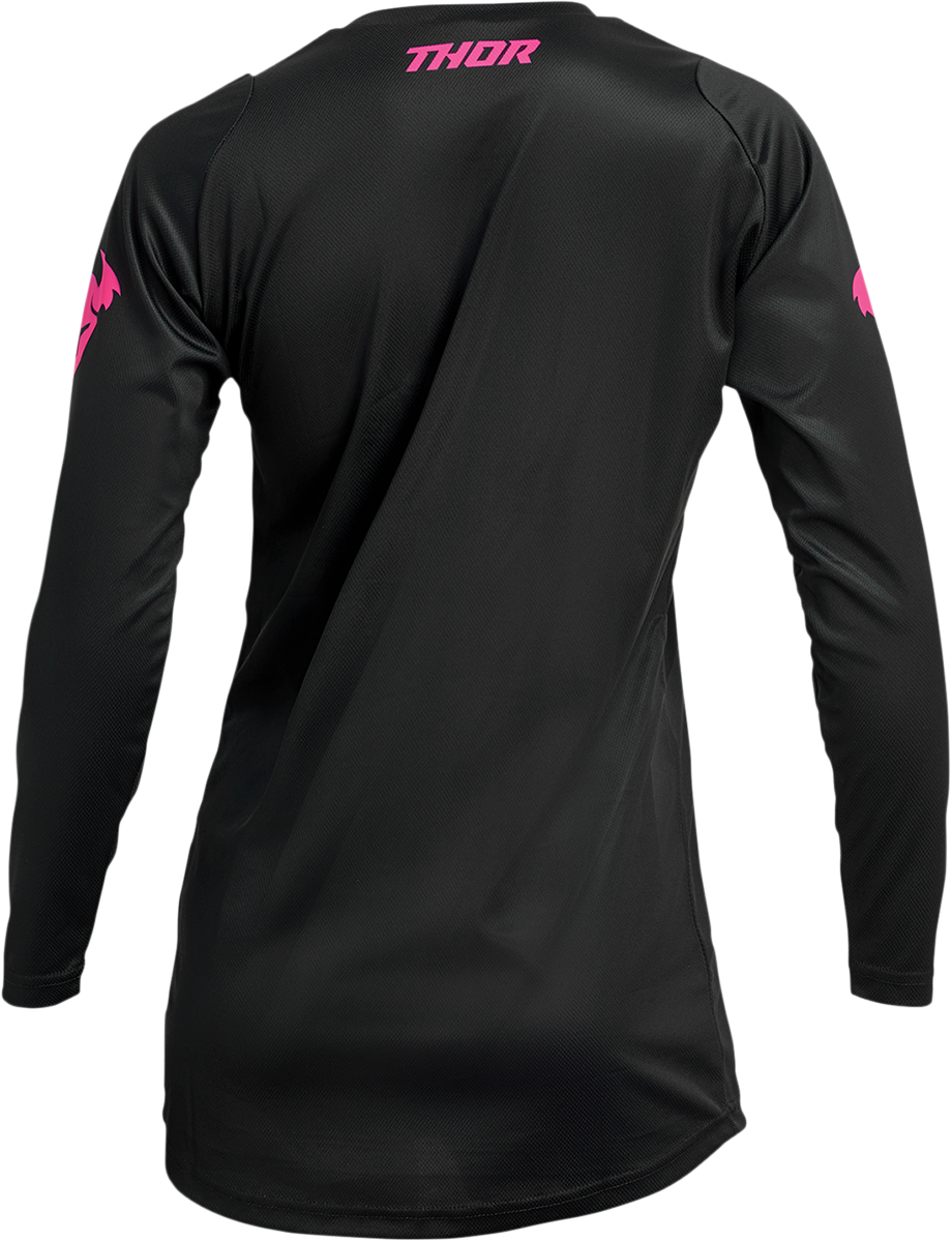 THOR Women's Sector Minimal Jersey - Black/Pink - Medium 2911-0249