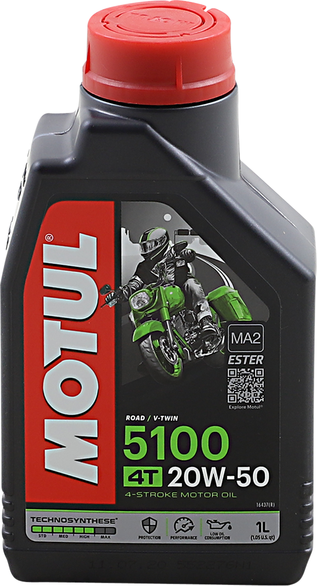 MOTUL 5100 4T Synthetic Blend Oil - 20W-50 - 1L 109944