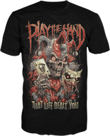 LETHAL THREAT Play the Hand T-Shirt - Black - XL LT20894XL