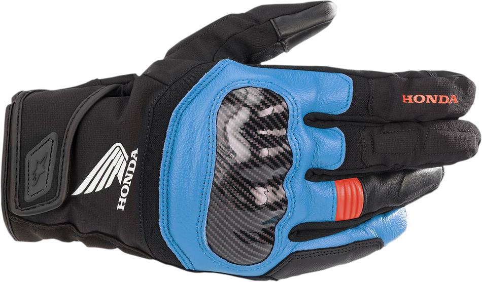 ALPINESTARS Honda SMX Z Drystar® Gloves - Black/Blue/Bright Red - Medium 3527321-1737-M