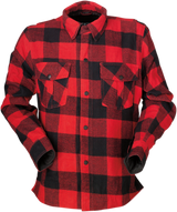 Z1R Duke Flannel Shirt - Red/Black - Medium 3040-2815