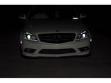 Spyder Mercedes Benz C-Class 08-11 Projector Headlights Halogen - DRL Blk PRO-YD-MBW20408-DRL-BK 5042262