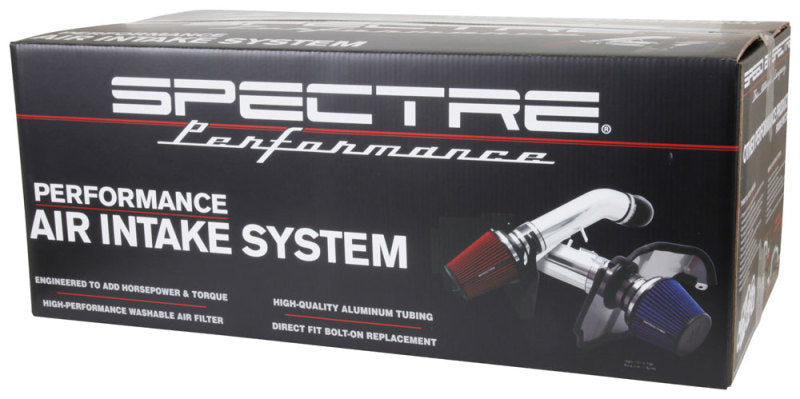 Spectre 09-12 GM Truck V8-4.8/5.3/6.0L F/I Air Intake Kit - Polished w/Red Filter 9918