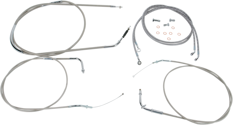 BARON Cable Line Kit - 15" - 17" - VN2000 - Stainless Steel BA-8076KT-16