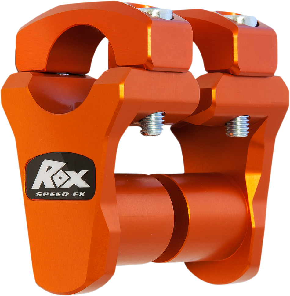 ROX SPEED FX Risers - Pivoting - 1-3/4" - Oversized Handlebars - KTM Orange 3R-P2PPLO