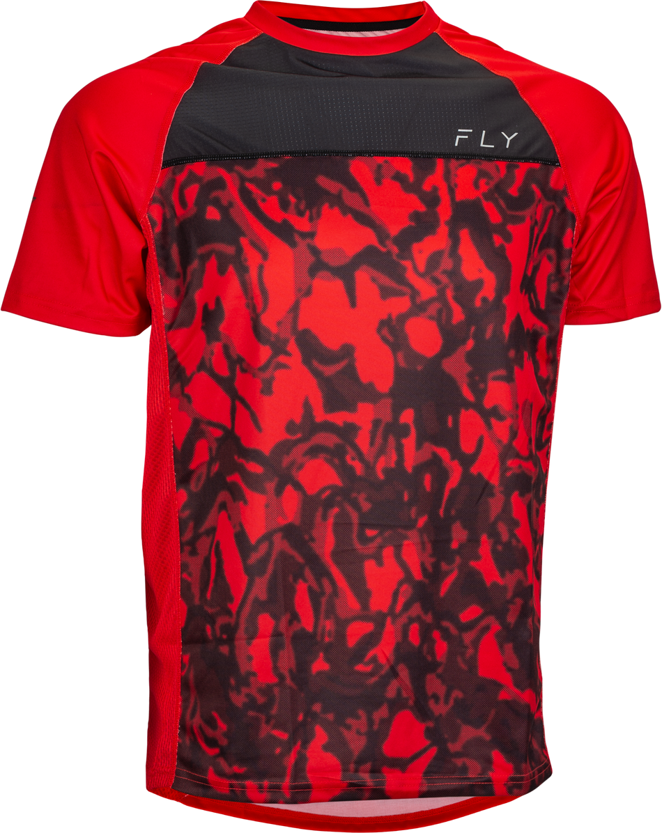 FLY RACING Super D Jersey Red Camo/Black Lg 352-8143L