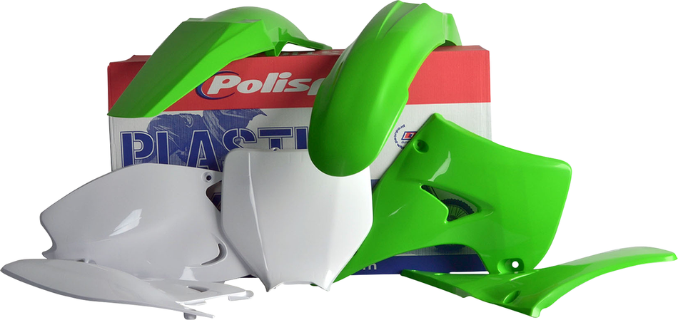 POLISPORT Body Kit - Complete - OEM Green/White - KX 125/250 90090