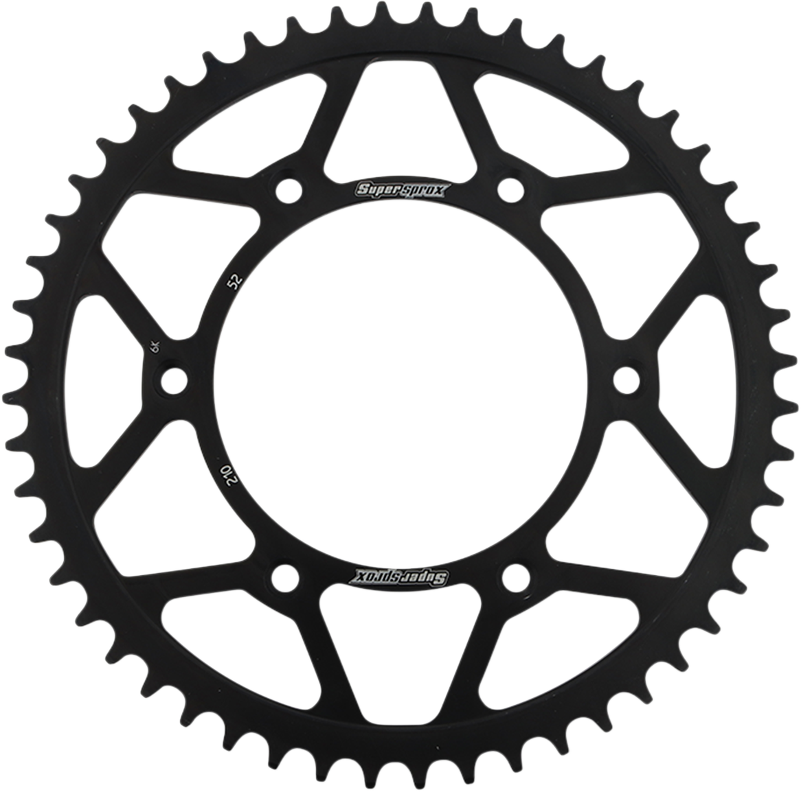 SUPERSPROX Steel Rear Sprocket - 52 Tooth RFE-210-52-BLK