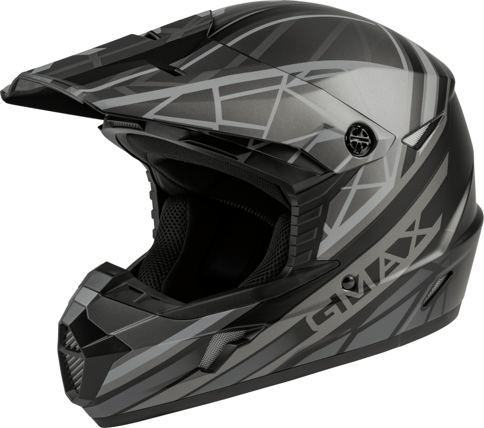 GMAX Youth Mx-46y Off-Road Mega Helmet Matte Black/Grey Ym D3462501
