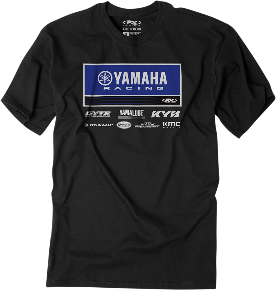 FACTORY EFFEX Yamaha 21 Racewear T-Shirt - Black - Large 24-87224