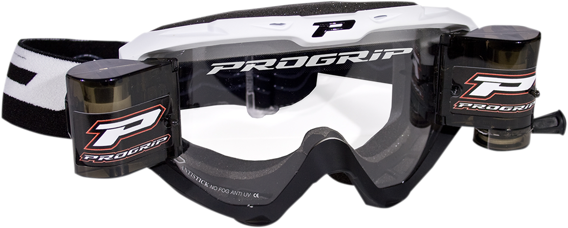 Gafas PRO GRIP 3450 Riot Roll Off - Blanco/Negro PZ3450ROBINE 