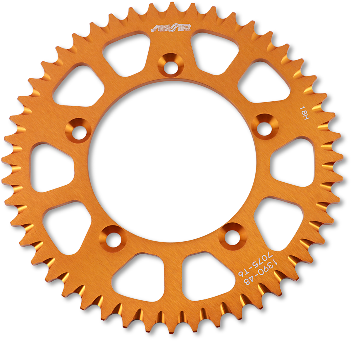 SUNSTAR SPROCKETS Rear Sprocket - 48 Tooth - Gas Gas/Husqvarna/KTM - Orange 5-139048OR