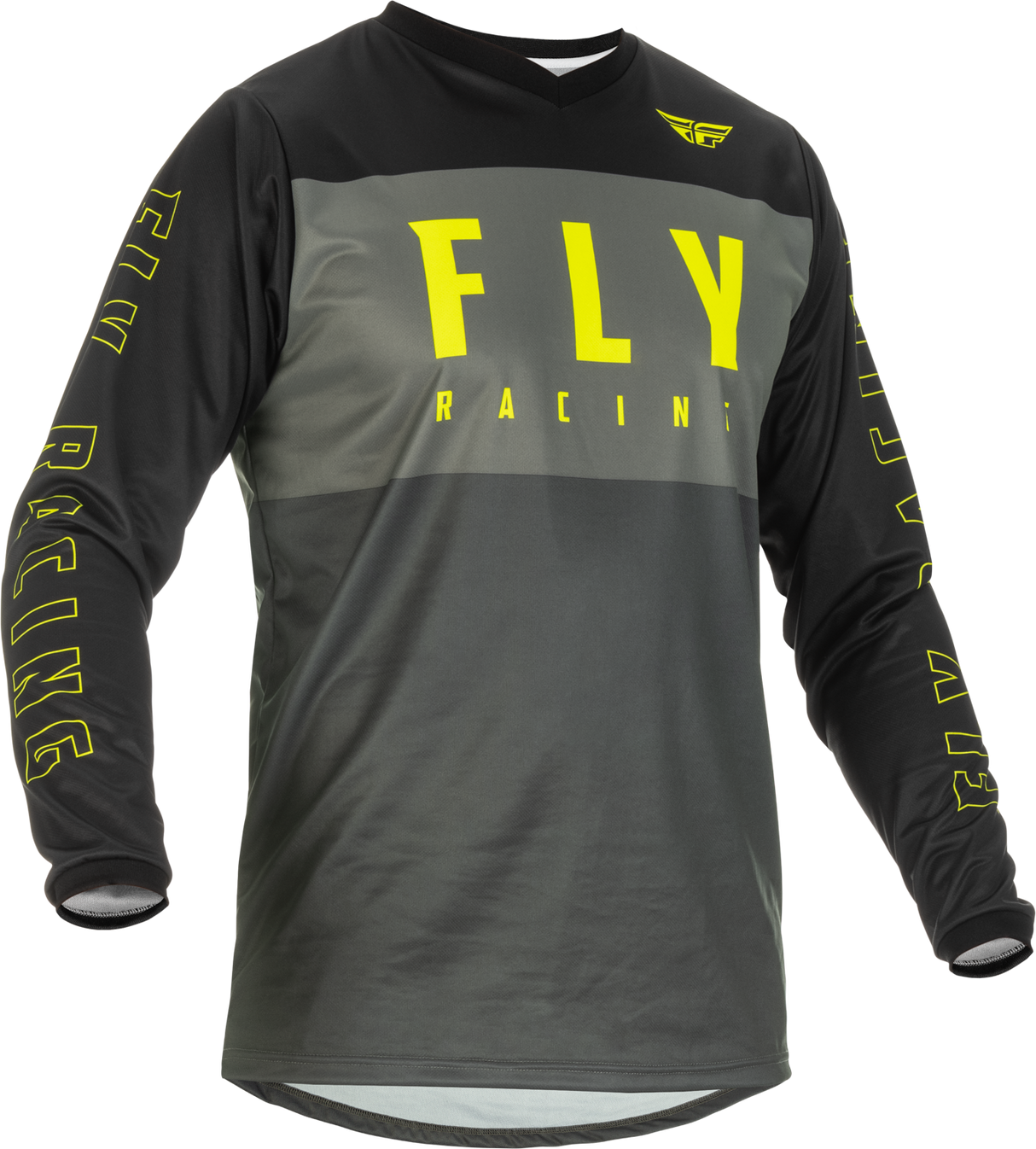 FLY RACING F-16 Jersey Grey/Black/Hi-Vis Md 375-922M