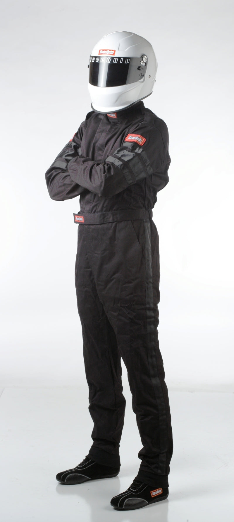 RaceQuip Black SFI-1 1-L Suit - 2XL 110007