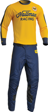 THOR Differ Roosted Jersey - Lemon/Navy - Medium 2910-7122