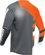 THOR Youth Sector Checker Jersey - Charcoal/Orange - XS 2912-2413