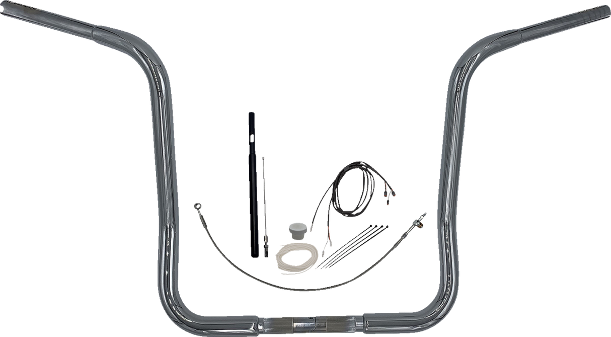 FAT BAGGERS INC. Handlebar Kit - Rounded Top - 16" - Chrome 919416