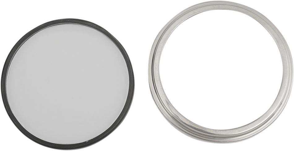DRAG SPECIALTIES Kit de bisel/lente para velocímetro estilo FL - 5" de diámetro 75403 