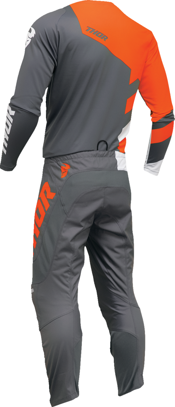 THOR Sector Checker Jersey - Charcoal/Orange - 4XL 2910-7593