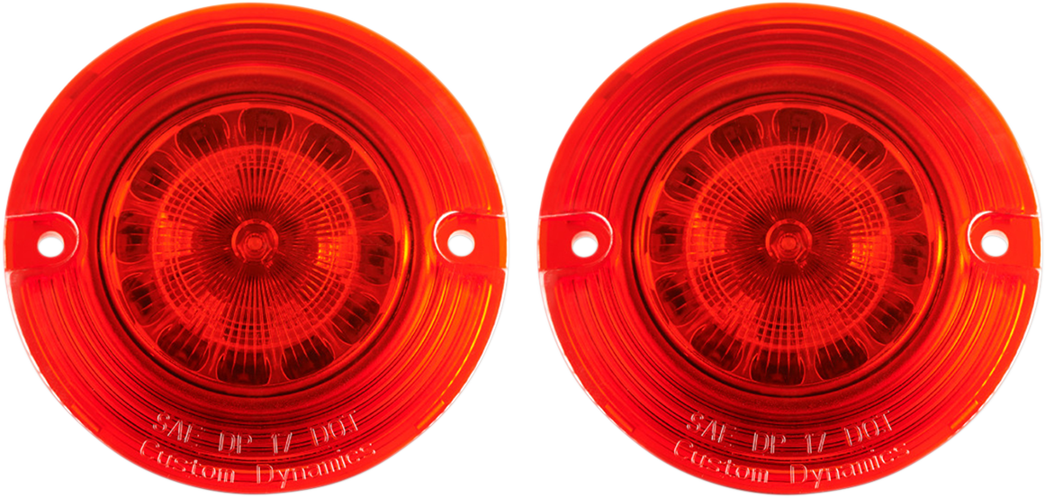 CUSTOM DYNAMICS Flat Signal Insert - 1157 - Red PB-R-1157-T