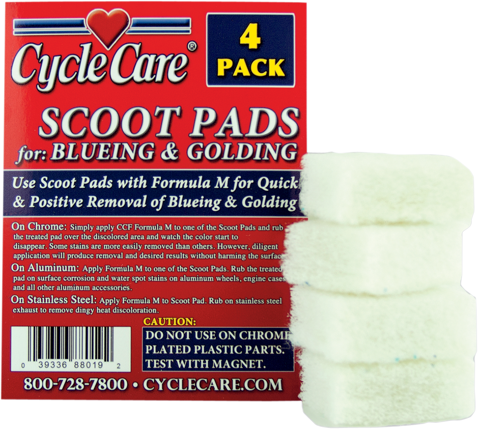 CYCLE CARE FORMULAS Scoot Pads Applicator - 4 Pack 88019
