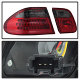 Xtune Mercedes Benz W210 E-Class 96-02 LED Tail Lights Red Smoke ALT-CL-MBW210-LED-RSM 5020659