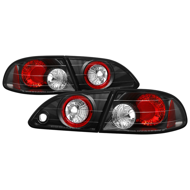 Spyder Toyota Corolla 98-02 Euro Style Tail Lights Black ALT-YD-TC98-BK 5007476