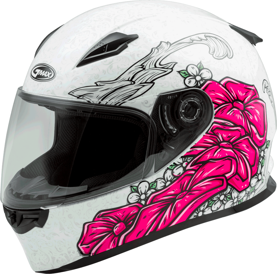 GMAX Ff-49 Full-Face Yarrow Helmet White/Pink Sm G7495404