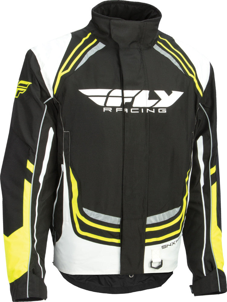 FLY RACING Fly Snx Pro Jacket Black/White/Hi-Vis Yl 470-4024YL