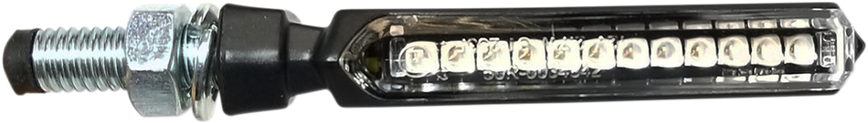 K&amp;S TECHNOLOGIES Luces marcadoras LED secuenciales - Universal - Lente transparente 26-8800CL 