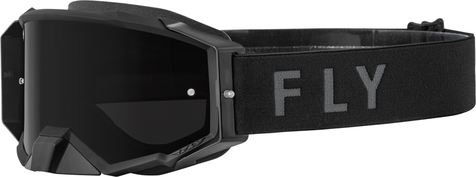 FLY RACING Zone Pro Goggle Black W/ Dark Smoke Lens 37-51890