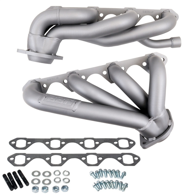 BBK 87-95 Ford F150 Truck 5.8 351 Shorty Unequal Length Exhaust Headers - 1-5/8 Titanium Ceramic 3511