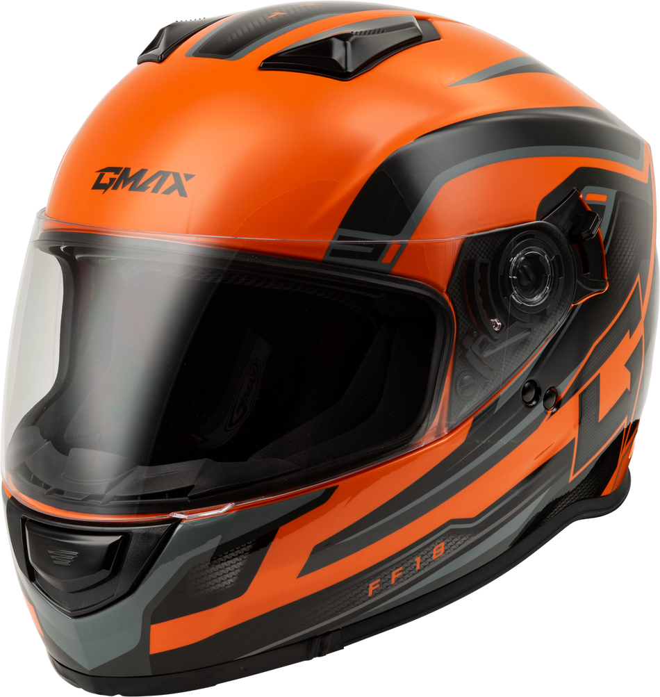 GMAX Ff-18 Drift Helmet Black/Orange 3x F1181499